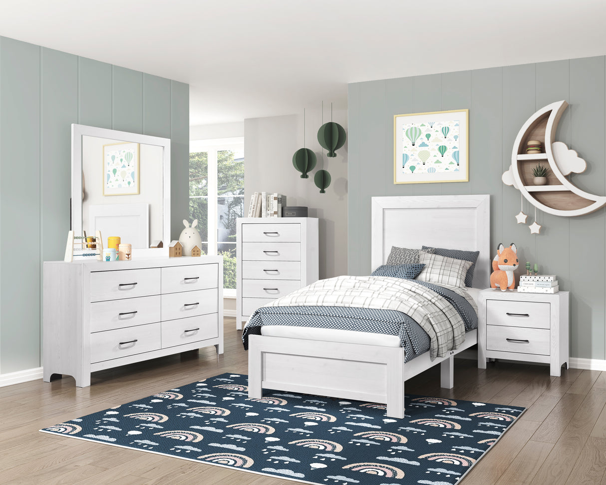 Corbin White California King bed from Homelegance - Luna Furniture