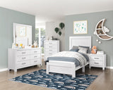 Corbin White California King bed from Homelegance - Luna Furniture