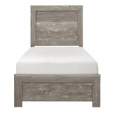 Corbin Gray 5-Piece Youth Bedroom Set (Twin Bed, Nightstand, Dresser, Mirror, Chest) from Homelegance - Luna Furniture