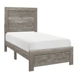 Corbin Gray 5-Piece Youth Bedroom Set (Twin Bed, Nightstand, Dresser, Mirror, Chest) from Homelegance - Luna Furniture