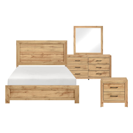 Corbin Natural 4pc Set (QB+NS+DR+MR) from Homelegance - Luna Furniture