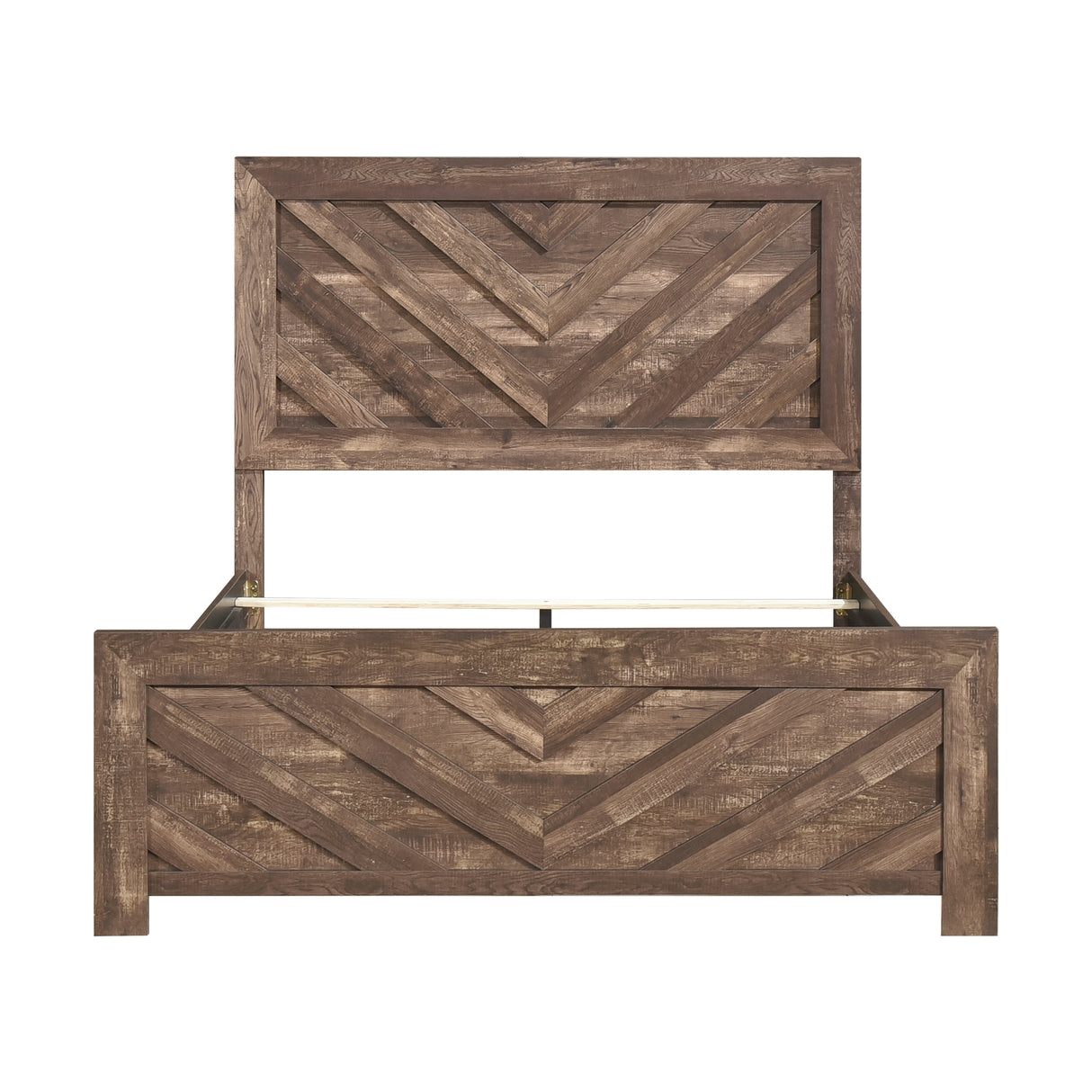 Corbin Brown Crossbuck 4pc Set (QB+NS+DR+MR) from Homelegance - Luna Furniture