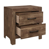 Corbin Brown Crossbuck 5pc Set (QB+NS+DR+MR+CH) from Homelegance - Luna Furniture