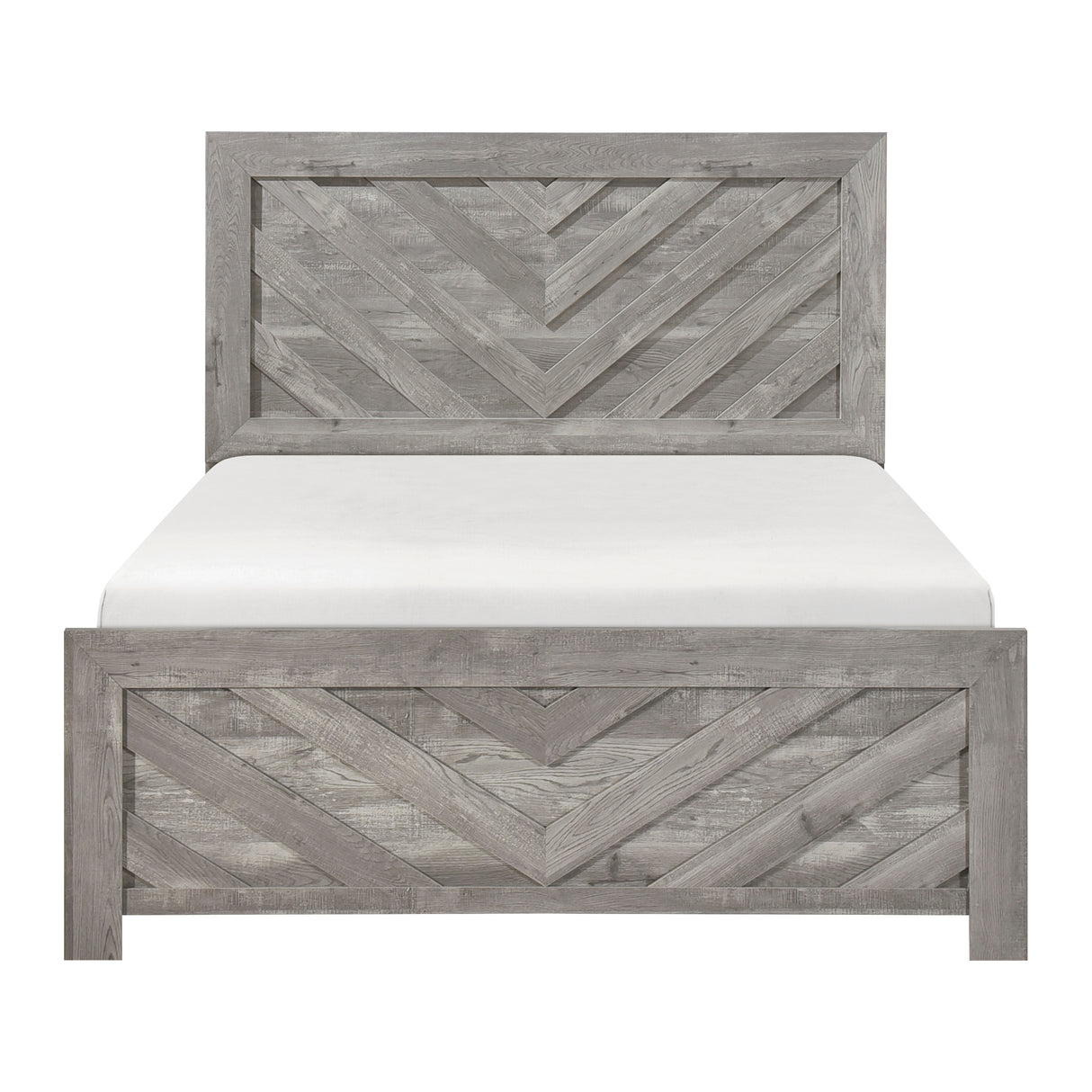 Corbin Gray Crossbuck 4pc Set (QB+NS+DR+MR) from Homelegance - Luna Furniture