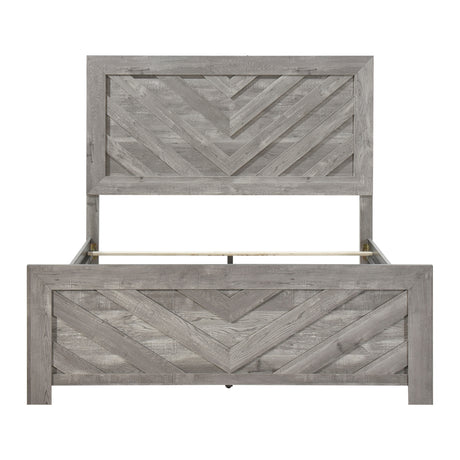 Corbin Gray Crossbuck 4pc Set (QB+NS+DR+MR) from Homelegance - Luna Furniture
