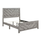 Corbin Gray Crossbuck 4pc Set (QB+NS+DR+MR) from Homelegance - Luna Furniture