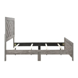 Corbin Gray Crossbuck 4pc Set (QB+NS+DR+MR) from Homelegance - Luna Furniture