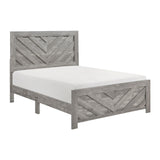 Corbin Gray Crossbuck 5pc Set (QB+NS+DR+MR+CH) from Homelegance - Luna Furniture