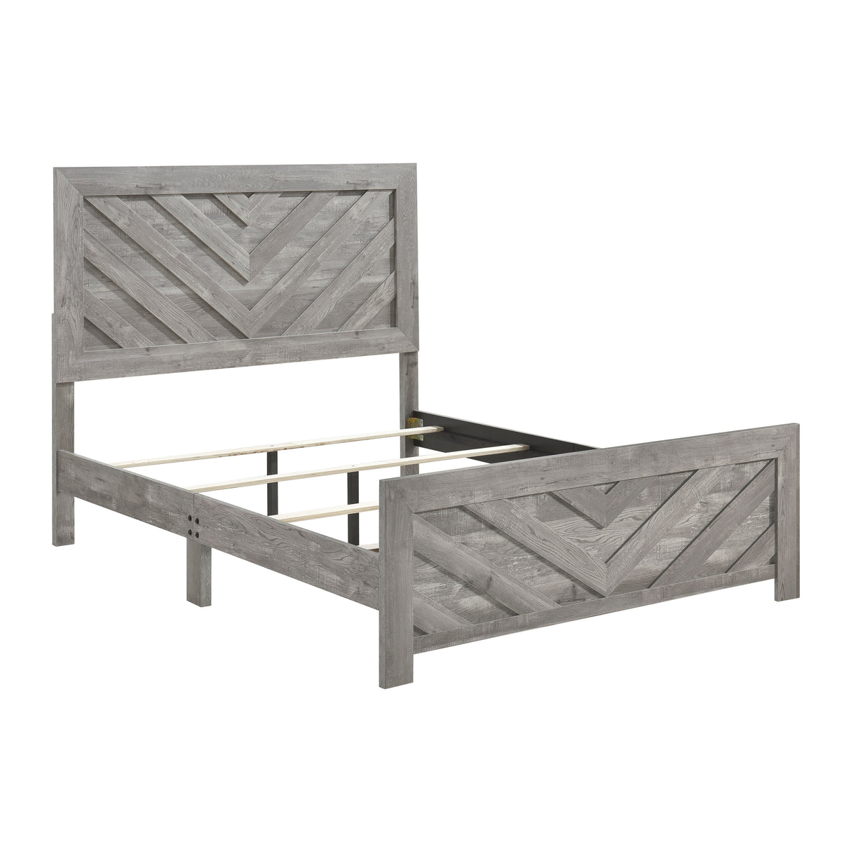 Corbin Gray Crossbuck 5pc Set (QB+NS+DR+MR+CH) from Homelegance - Luna Furniture