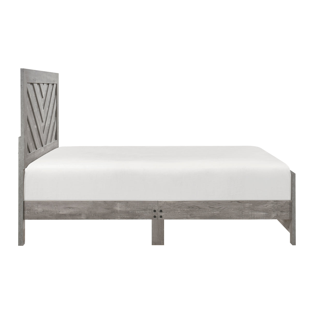 Corbin Gray Crossbuck 5pc Set (QB+NS+DR+MR+CH) from Homelegance - Luna Furniture