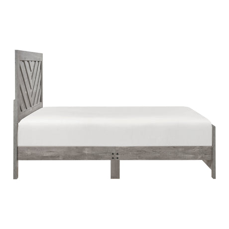 Corbin Gray Crossbuck 5pc Set (QB+NS+DR+MR+CH) from Homelegance - Luna Furniture
