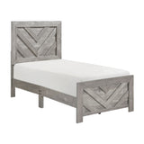 Corbin Gray Crossbuck 4pc Set (TB+NS+DR+MR) from Homelegance - Luna Furniture
