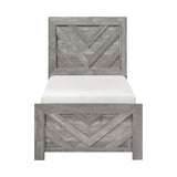 Corbin Gray Crossbuck 5pc Set (TB+NS+DR+MR+CH) from Homelegance - Luna Furniture