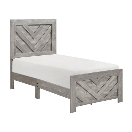 Corbin Gray Crossbuck 5pc Set (TB+NS+DR+MR+CH) from Homelegance - Luna Furniture