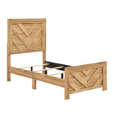 Corbin Natural Crossbuck Twin Bed from Homelegance - Luna Furniture