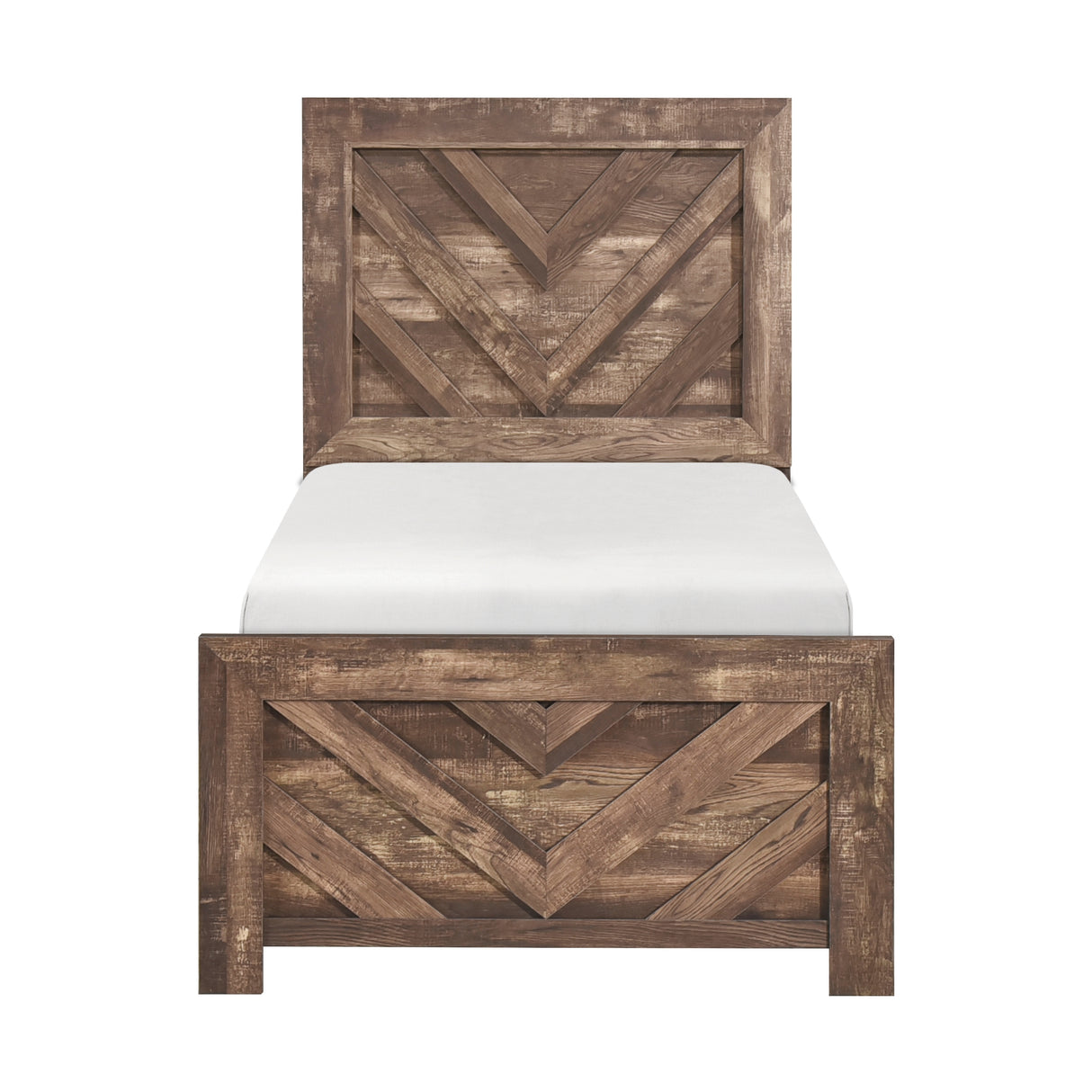 Corbin Brown Crossbuck 5pc Set (TB+NS+DR+MR+CH) from Homelegance - Luna Furniture