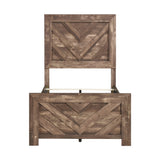 Corbin Brown Crossbuck 5pc Set (TB+NS+DR+MR+CH) from Homelegance - Luna Furniture