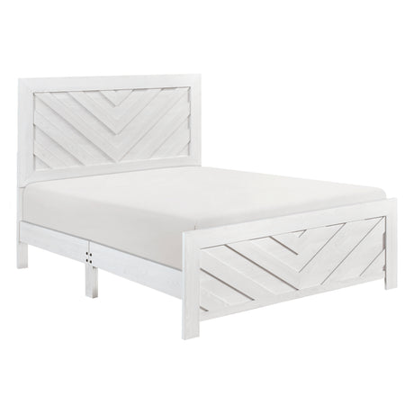 Corbin White Crossbuck 4pc Set (QB+NS+DR+MR) from Homelegance - Luna Furniture