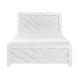 Corbin White Crossbuck Queen Panel Bed from Homelegance - Luna Furniture