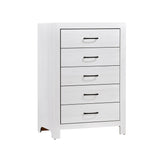 Corbin White Crossbuck 5pc Set (TB+NS+DR+MR+CH) from Homelegance - Luna Furniture