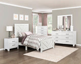 Corbin White Crossbuck Twin Panel Bed from Homelegance - Luna Furniture