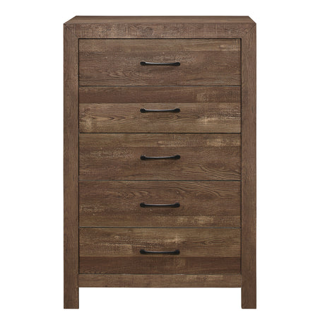 1534T-1*9 5-Piece Youth Bedroom Set (Twin Bed, Nightstand, Dresser, Mirror, Chest) from Homelegance - Luna Furniture
