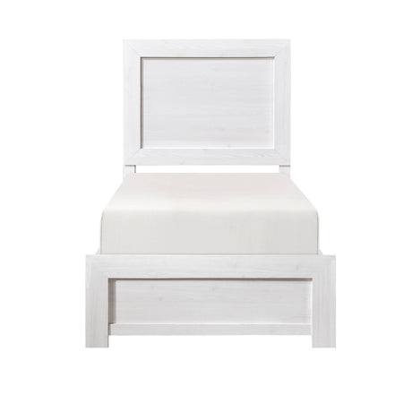 Corbin White Crossbuck 5pc Set (TB+NS+DR+MR+CH) from Homelegance - Luna Furniture