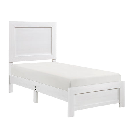 Corbin White Crossbuck 5pc Set (TB+NS+DR+MR+CH) from Homelegance - Luna Furniture