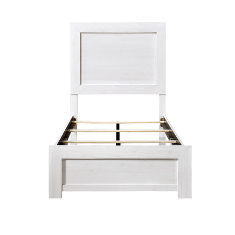 Corbin White Crossbuck 5pc Set (TB+NS+DR+MR+CH) from Homelegance - Luna Furniture