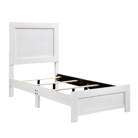Corbin White Crossbuck 5pc Set (TB+NS+DR+MR+CH) from Homelegance - Luna Furniture