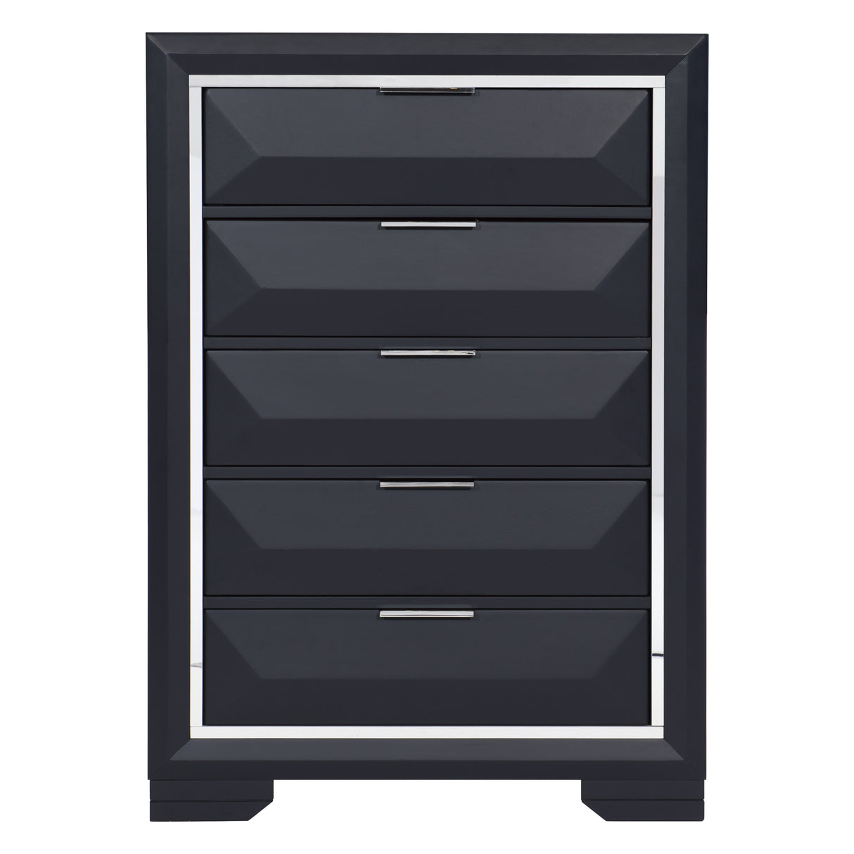 Rosemont Midnight Blue 5-Piece Bedroom Set (Queen Bed, Nightstand, Dresser, Mirror, Chest) from Homelegance - Luna Furniture
