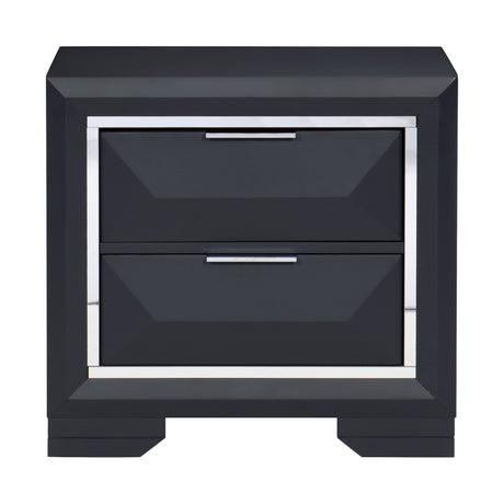 Rosemont Midnight Blue 5-Piece Bedroom Set (Queen Bed, Nightstand, Dresser, Mirror, Chest) from Homelegance - Luna Furniture
