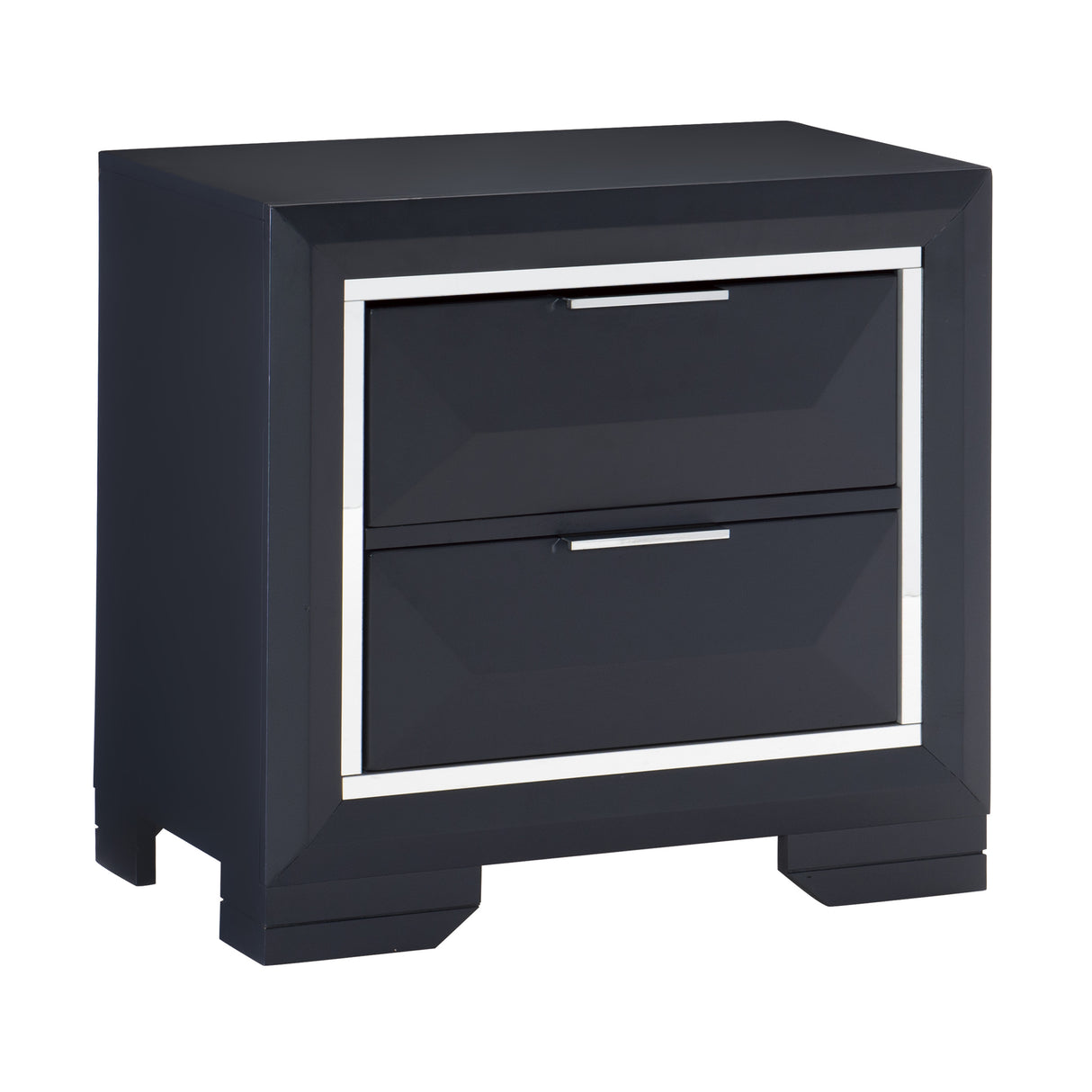 Rosemont Midnight Blue 5-Piece Bedroom Set (Queen Bed, Nightstand, Dresser, Mirror, Chest) from Homelegance - Luna Furniture