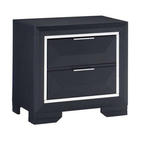 Rosemont Midnight Blue 5-Piece Bedroom Set (Queen Bed, Nightstand, Dresser, Mirror, Chest) from Homelegance - Luna Furniture