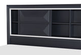 Rosemont Midnight Blue Eastern King Platform Bed with Footboard Storage from Homelegance - Luna Furniture