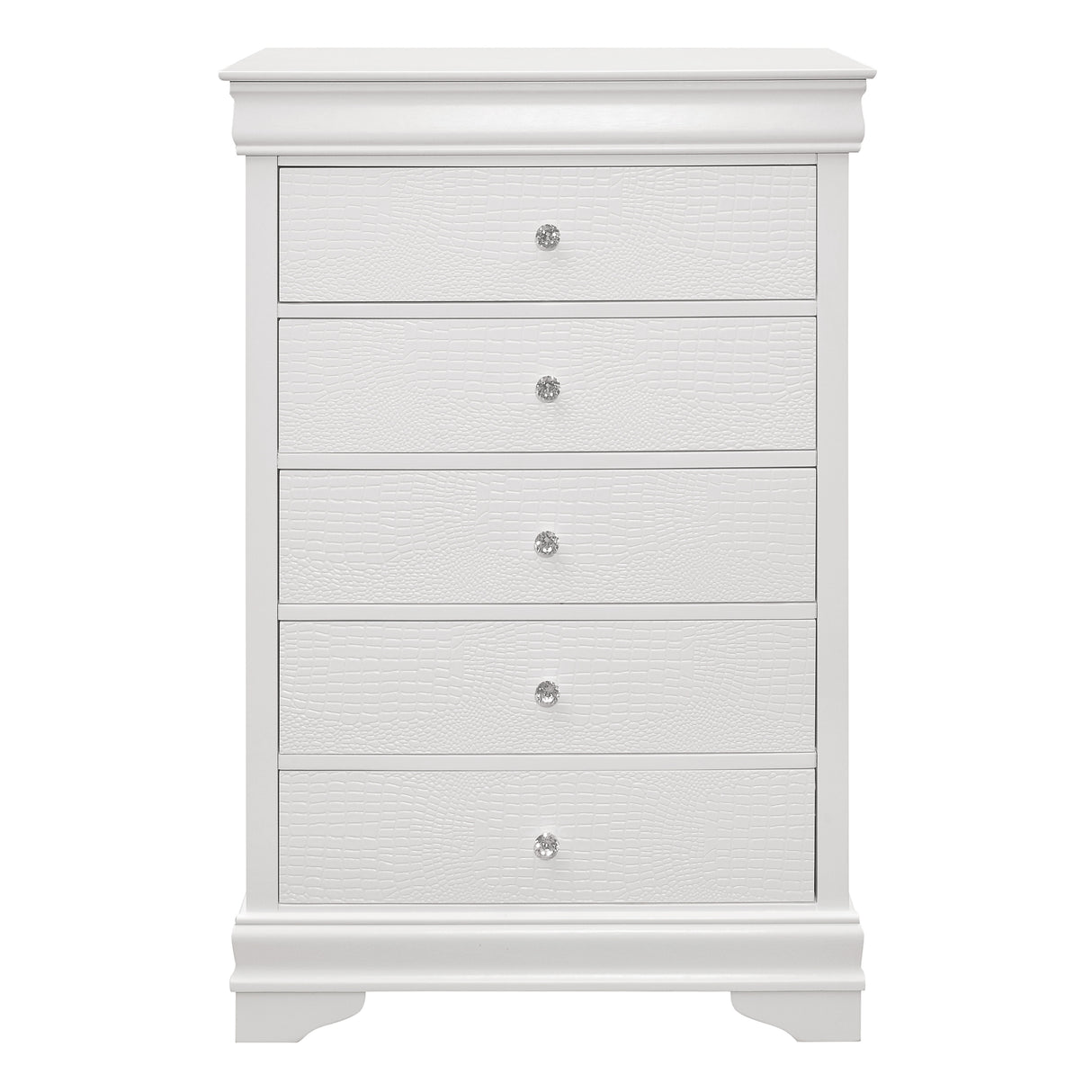 Lana White 4-Piece Bedroom Set (Queen Bed, Nightstand, Dresser, Mirror) from Homelegance - Luna Furniture
