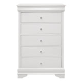 Lana White 4-Piece Bedroom Set (Queen Bed, Nightstand, Dresser, Mirror) from Homelegance - Luna Furniture