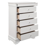 Lana White 4-Piece Bedroom Set (Queen Bed, Nightstand, Dresser, Mirror) from Homelegance - Luna Furniture