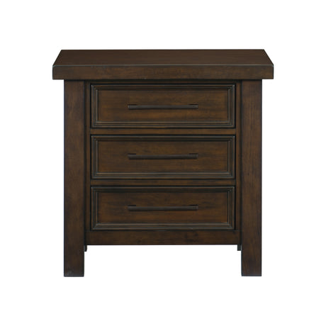 Logandale Brown 5-Piece Bedroom Set (Queen Bed, Nightstand, Dresser, Mirror, Chest) from Homelegance - Luna Furniture