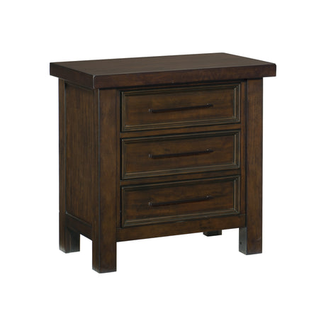 Logandale Brown 5-Piece Bedroom Set (Queen Bed, Nightstand, Dresser, Mirror, Chest) from Homelegance - Luna Furniture