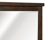 Logandale Brown 4-Piece Bedroom Set (Queen Bed, Nightstand, Dresser, Mirror) from Homelegance - Luna Furniture