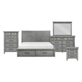 Logandale Antique Gray Nightstand from Homelegance - Luna Furniture