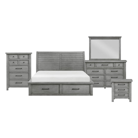 Logandale Antique Gray Wardrobe Chest from Homelegance - Luna Furniture
