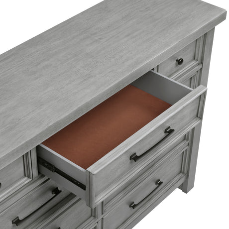 Logandale Antique Gray Nightstand from Homelegance - Luna Furniture