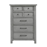 Logandale Antique Gray California King Platform Bed with Storage Footboard and Side Rails from Homelegance - Luna Furniture