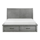 Logandale Antique Gray 4pc Set (QB+NS+DR+MR) from Homelegance - Luna Furniture