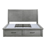 Logandale Antique Gray 4pc Set (QB+NS+DR+MR) from Homelegance - Luna Furniture