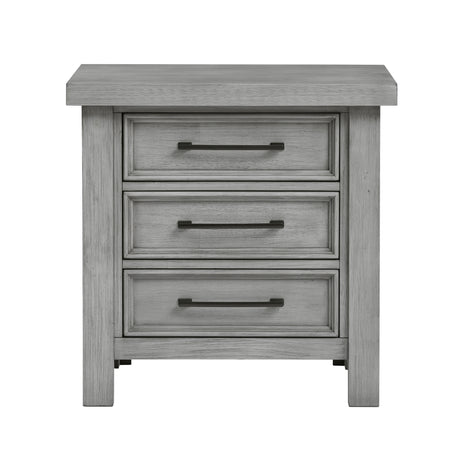 Logandale Antique Gray 5pc Set (QB+NS+DR+MR+CH) from Homelegance - Luna Furniture