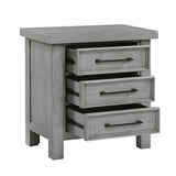 Logandale Antique Gray 5pc Set (QB+NS+DR+MR+CH) from Homelegance - Luna Furniture
