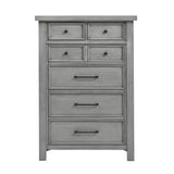 Logandale Antique Gray 5pc Set (QB+NS+DR+MR+CH) from Homelegance - Luna Furniture